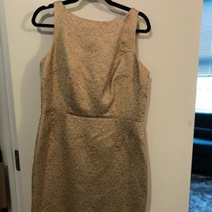 Gold midi dress